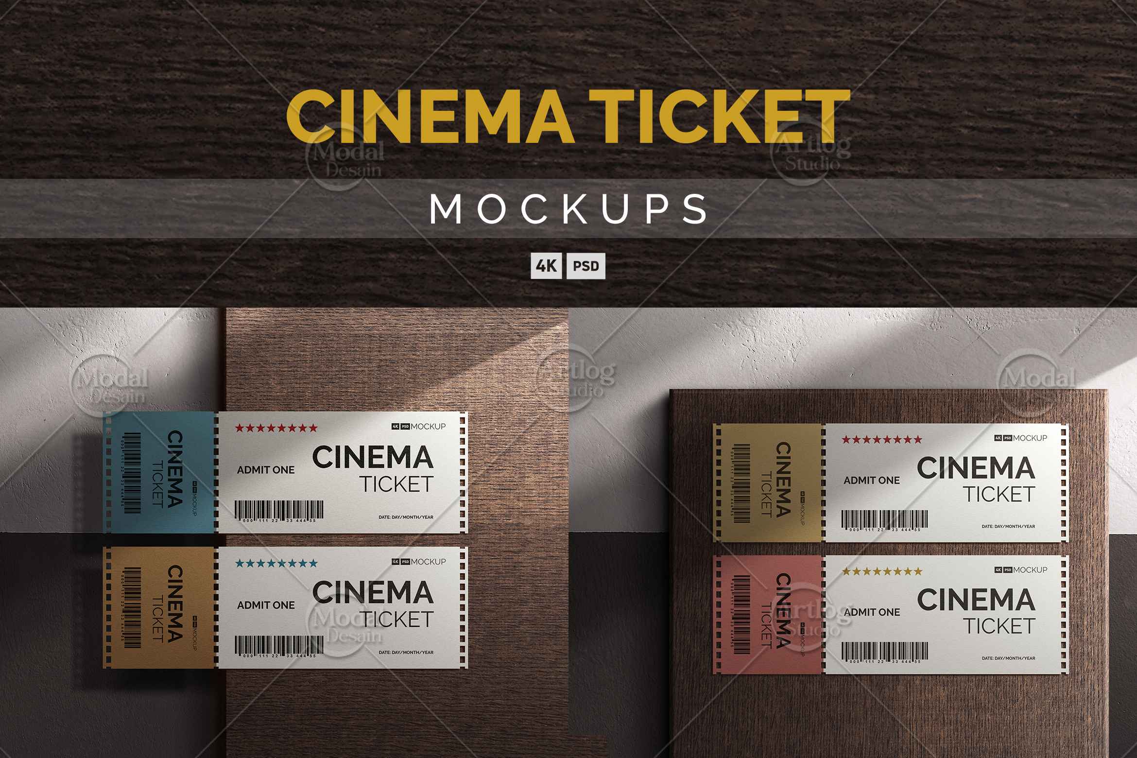 Ticket Mockup Design