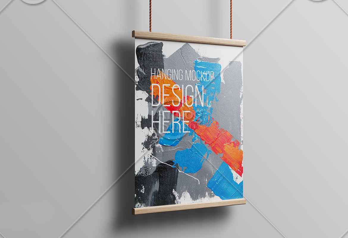 Hanging Poster Mockup