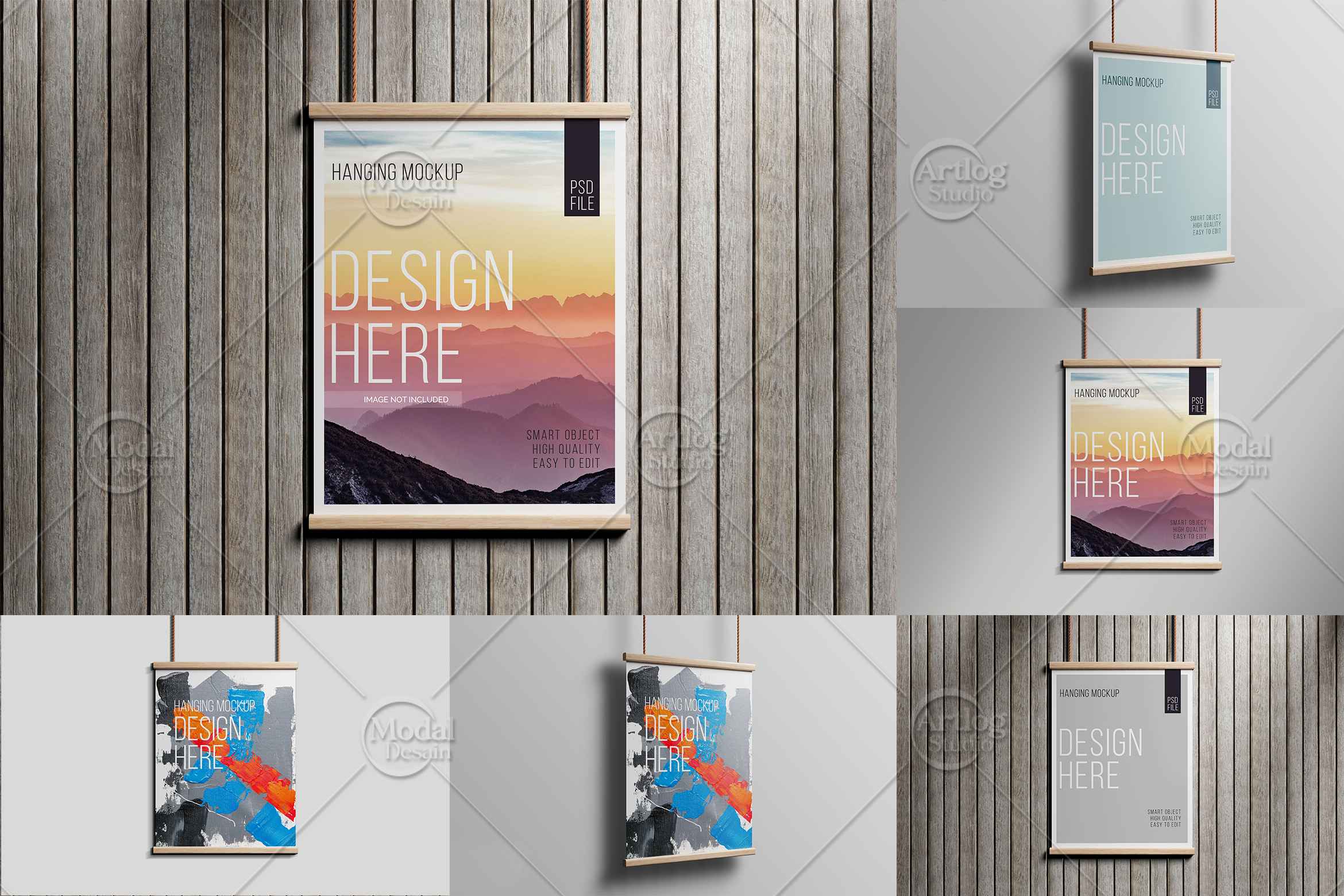 Hanging Poster Mockup