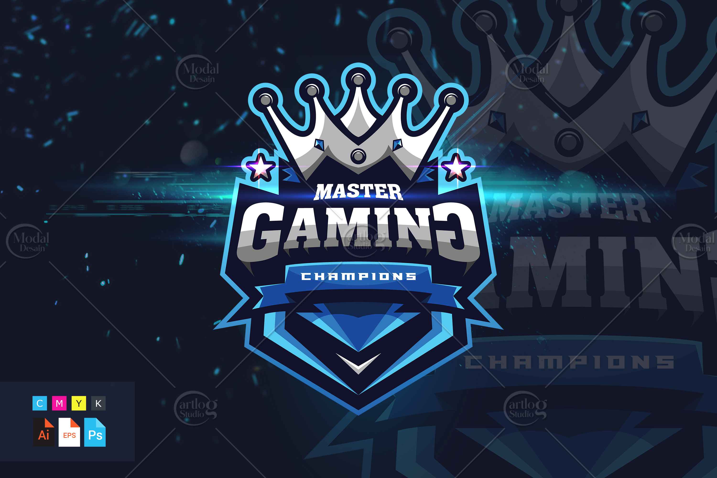 Gaming Master Esport Logo Template