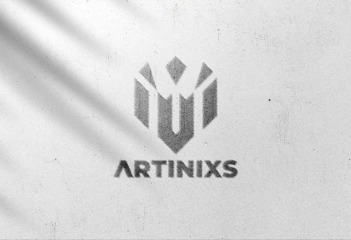 Realistic Wall Mockup Logo