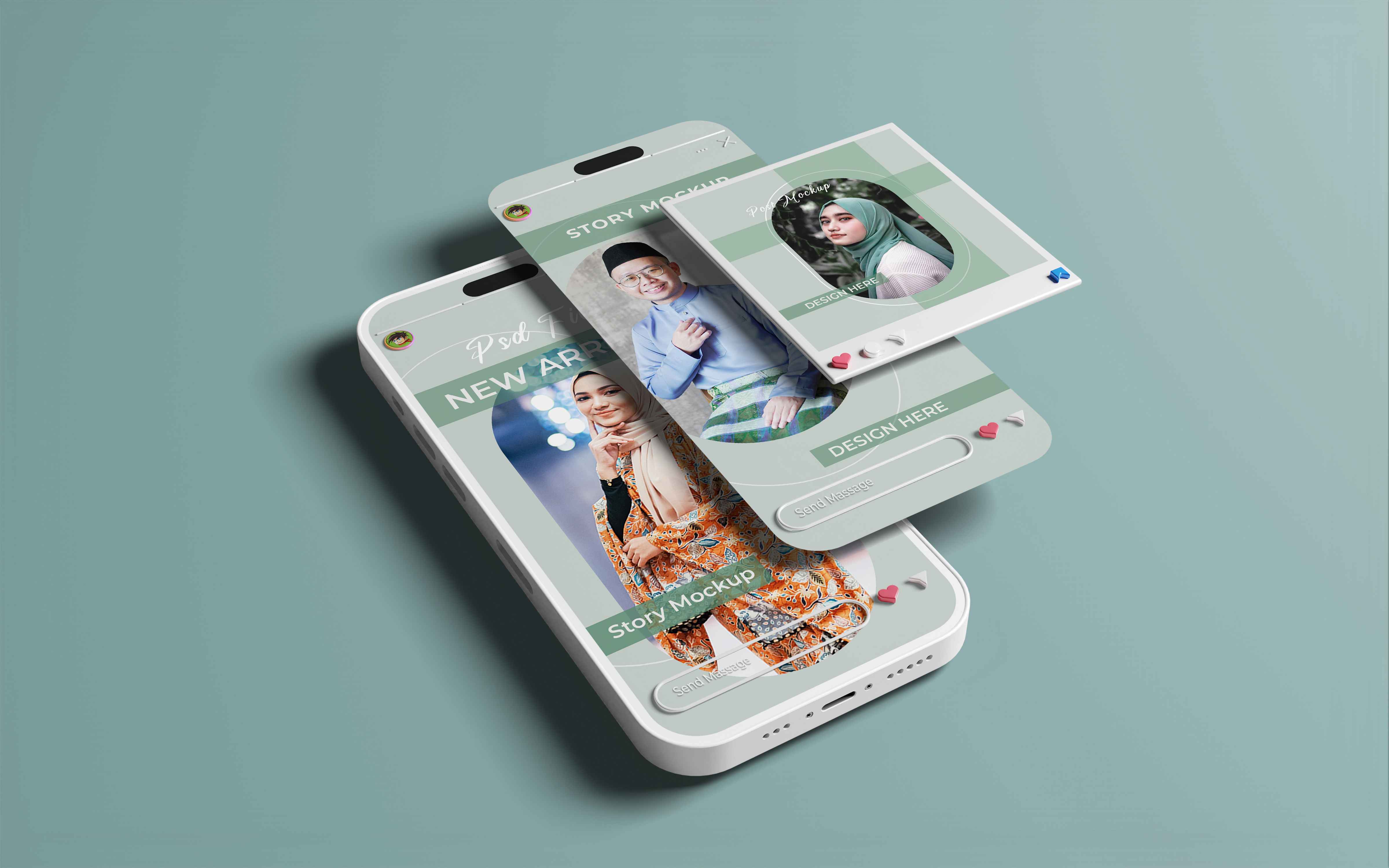 Iphone 14 Pro Max Clay Screen Mockup