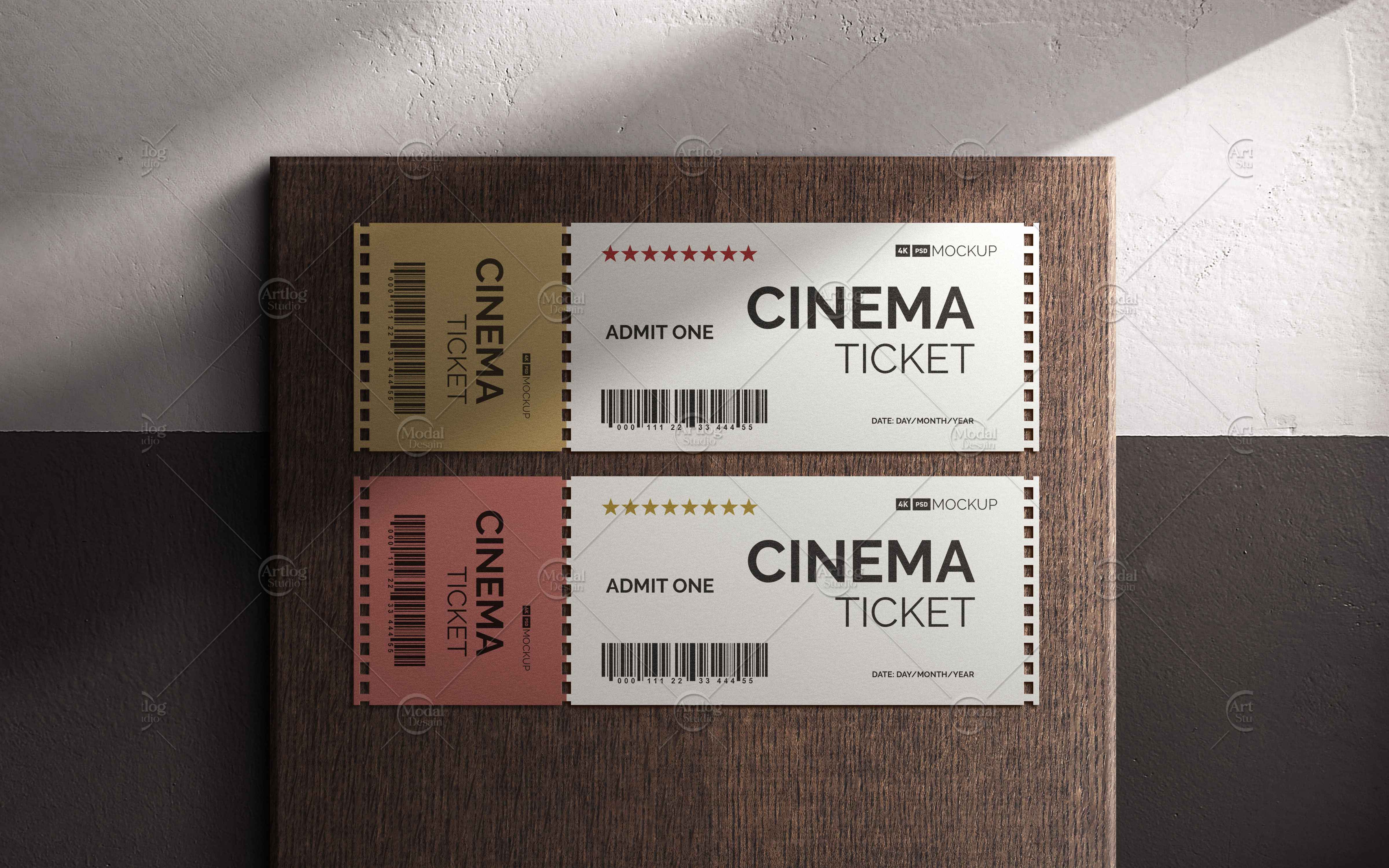 Ticket Mockup Design