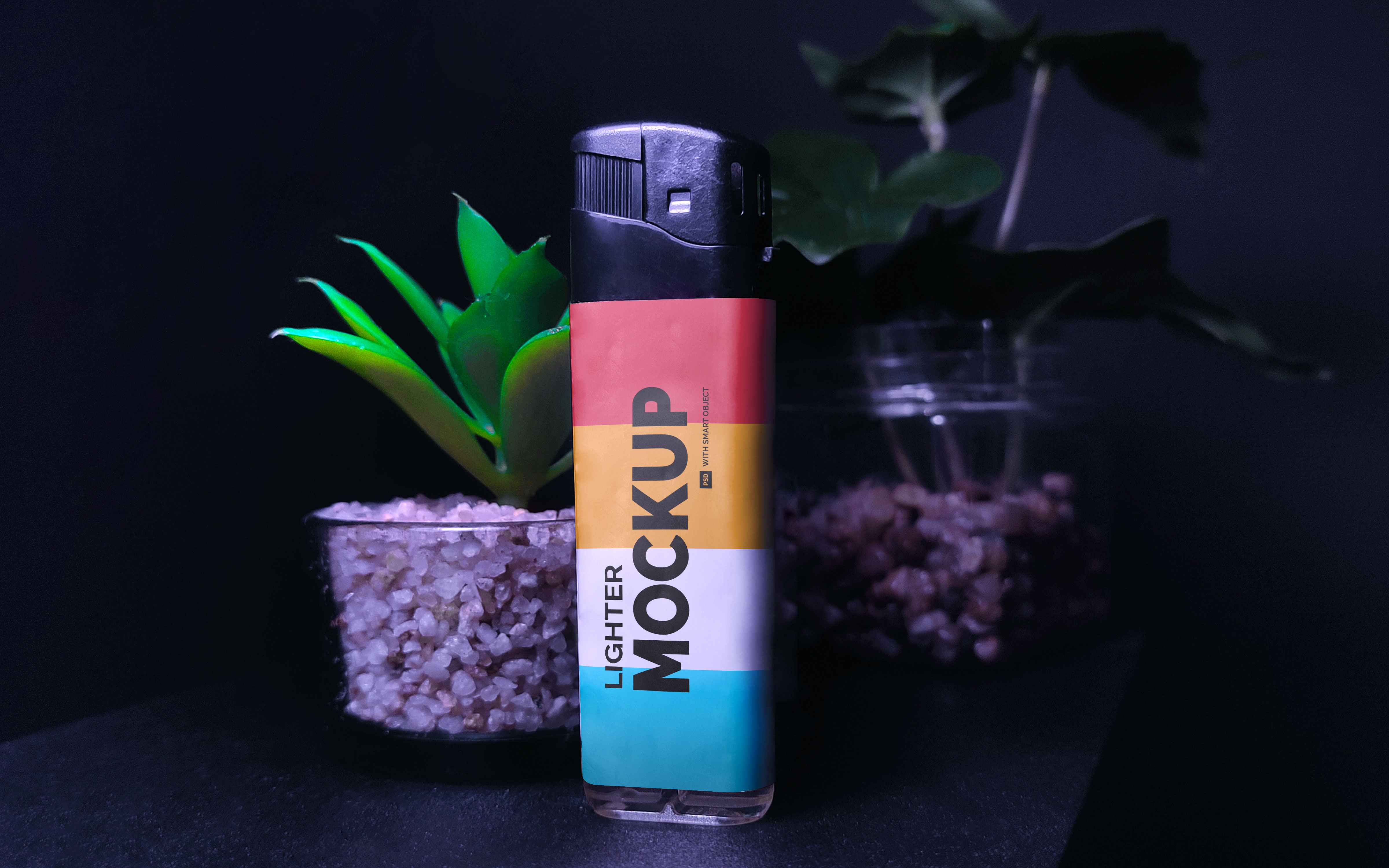 Realistic Lighter Mockup