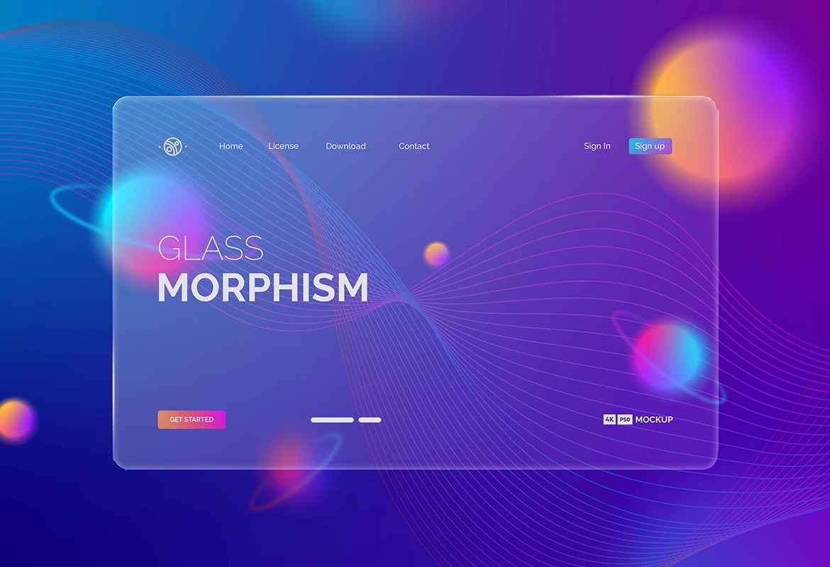 Ui Interface Glass Morphism Effect