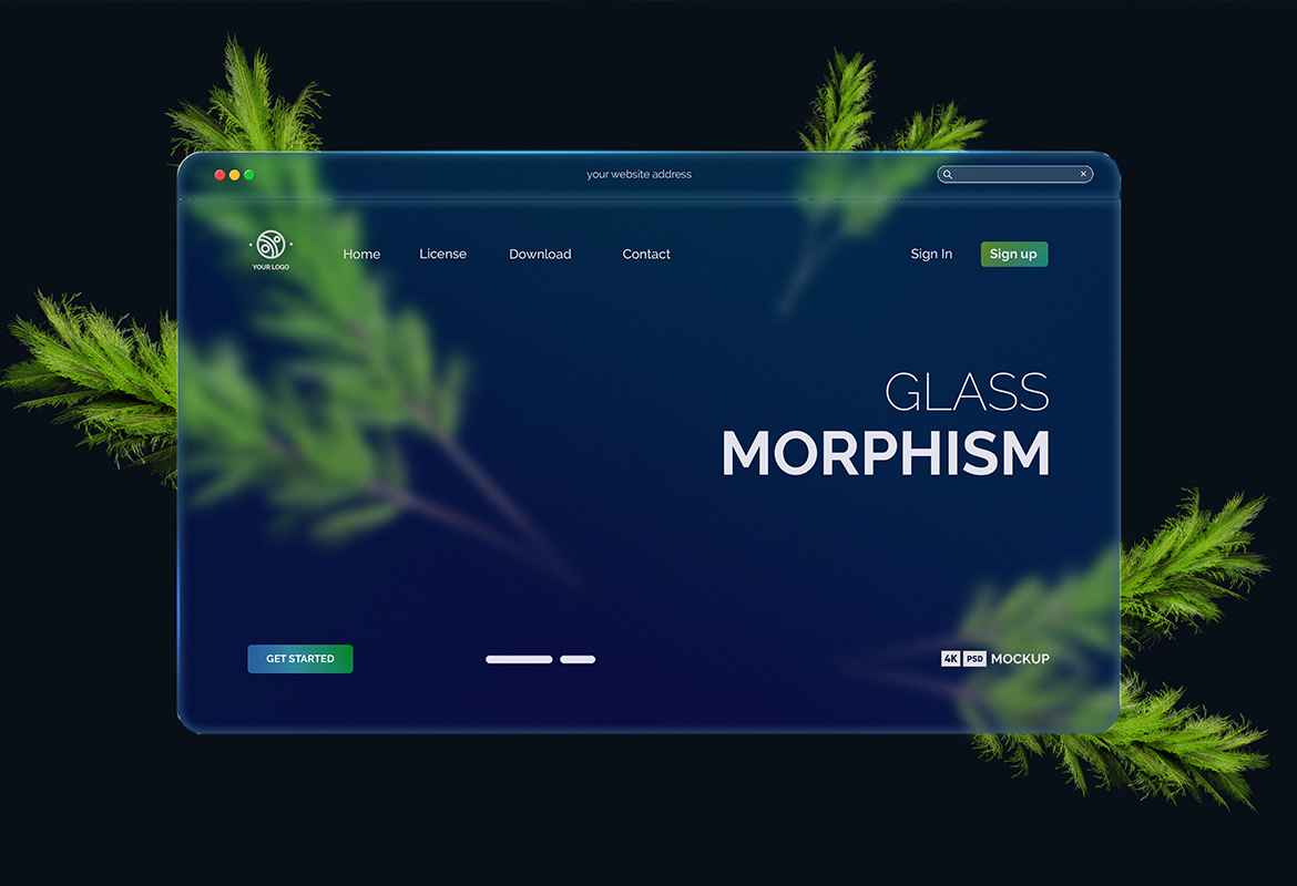 Ui Interface Glass Morphism Effect