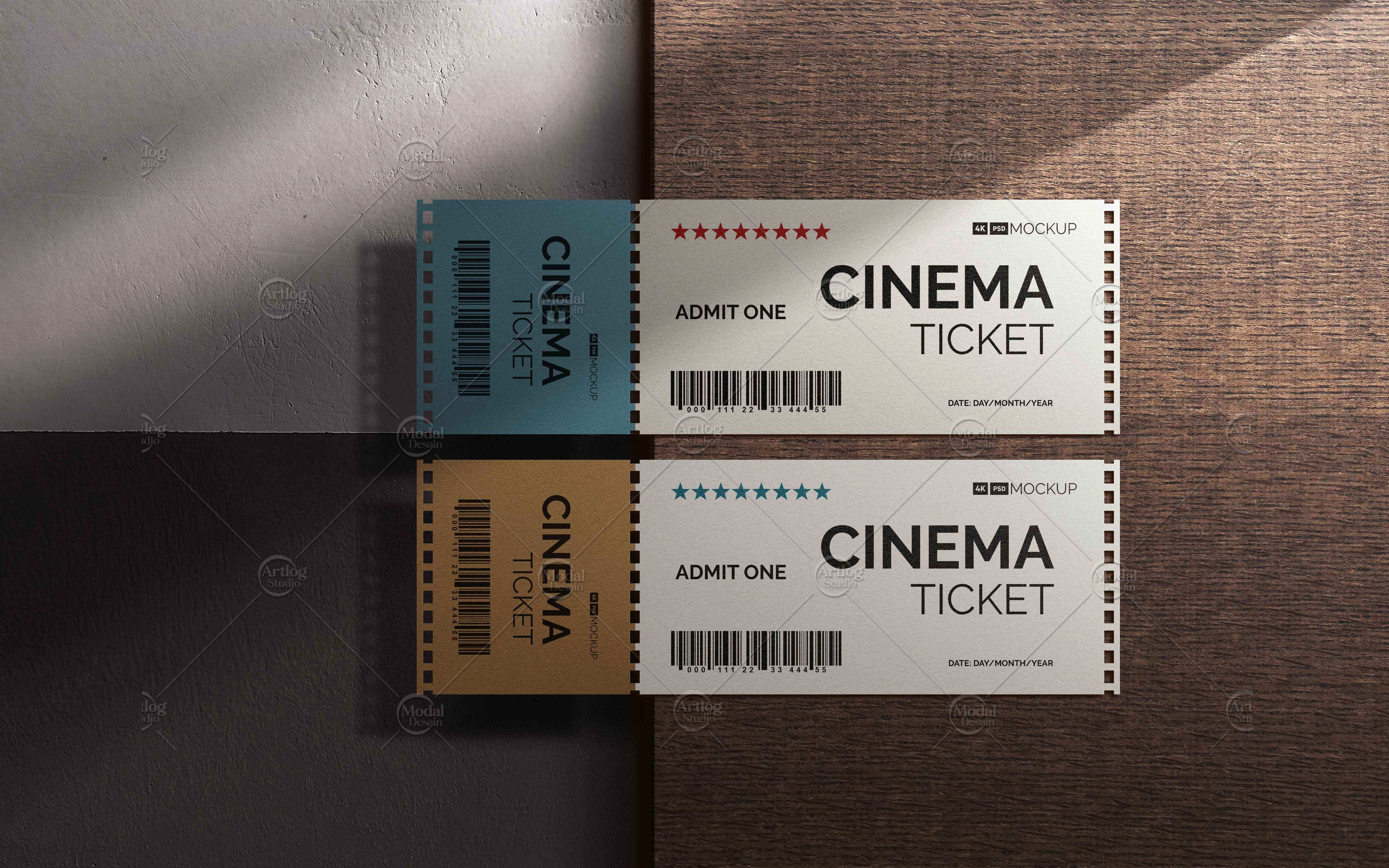 Ticket Mockup Design