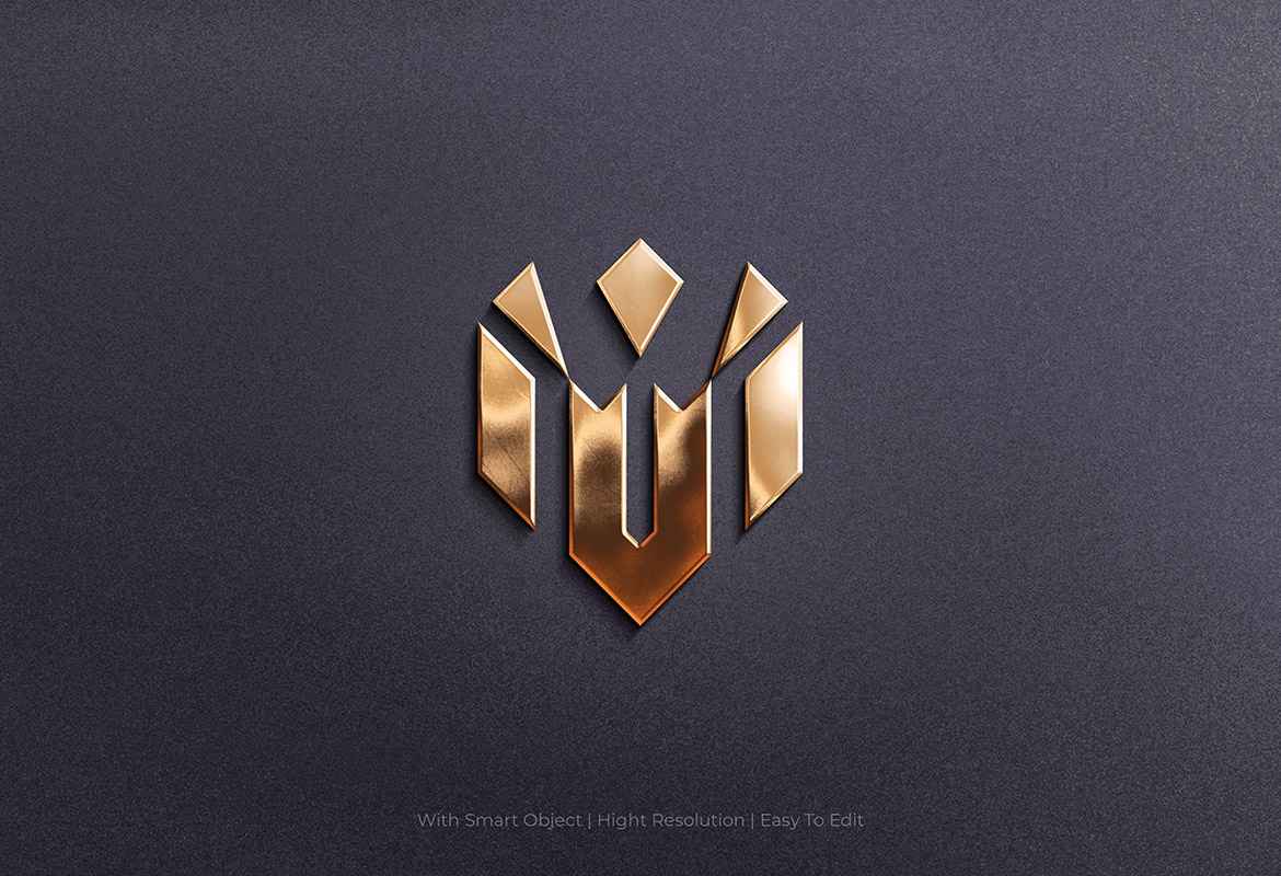 Mockup Logo - 3D Branded Emblem Effect