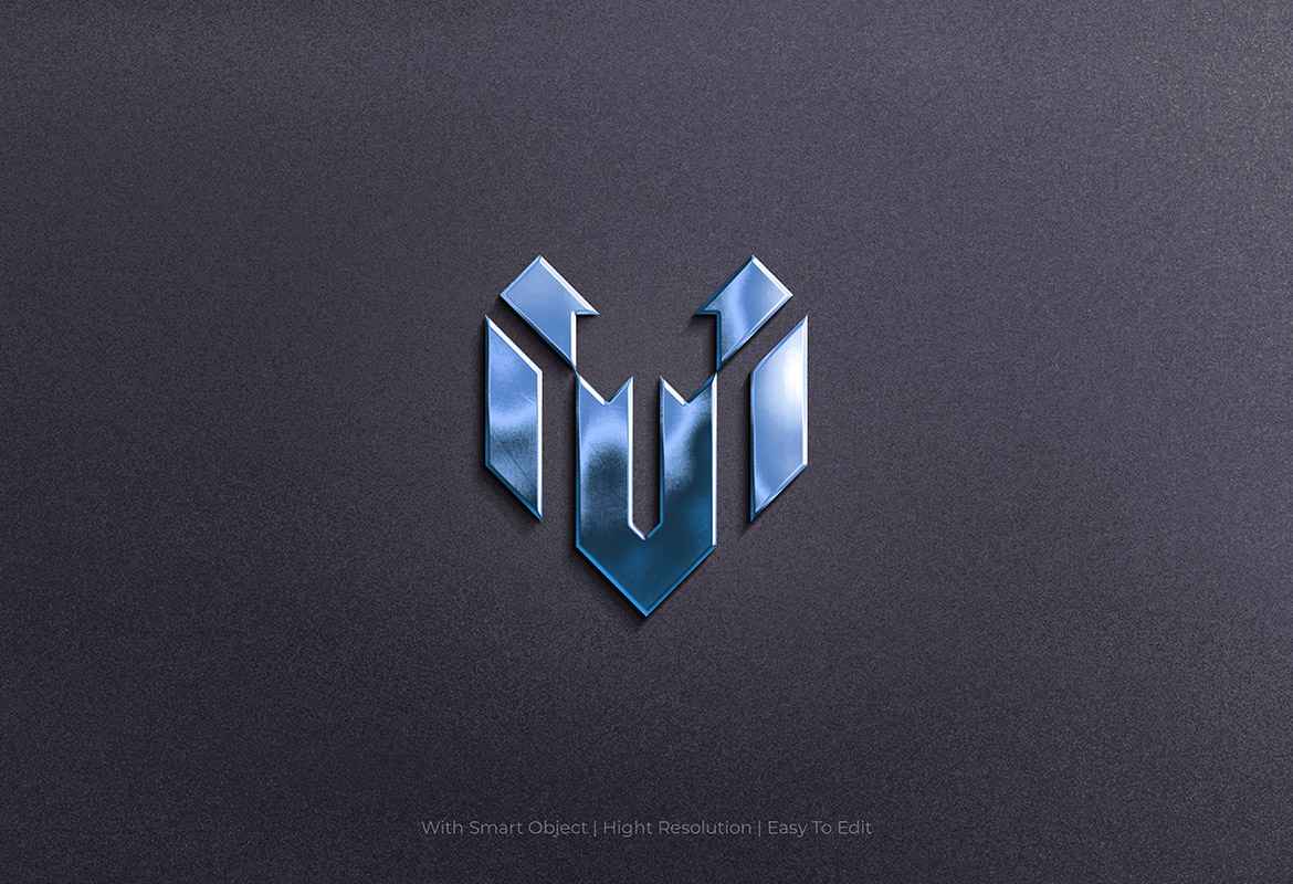 Mockup Logo - 3D Branded Emblem Effect