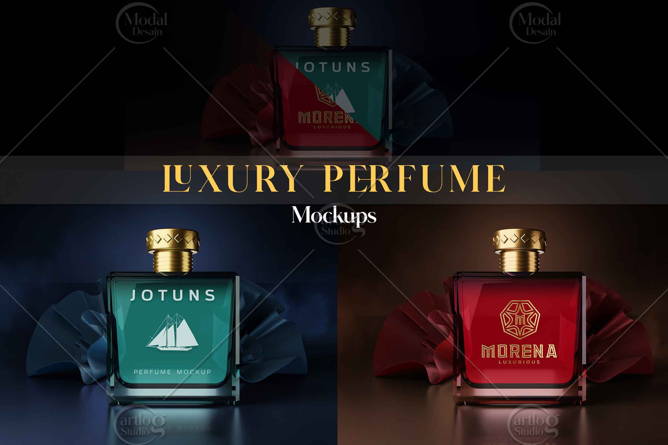 Luxury Perfume - Realistic Mockup