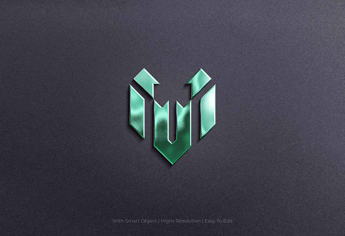 Mockup Logo - 3D Branded Emblem Effect