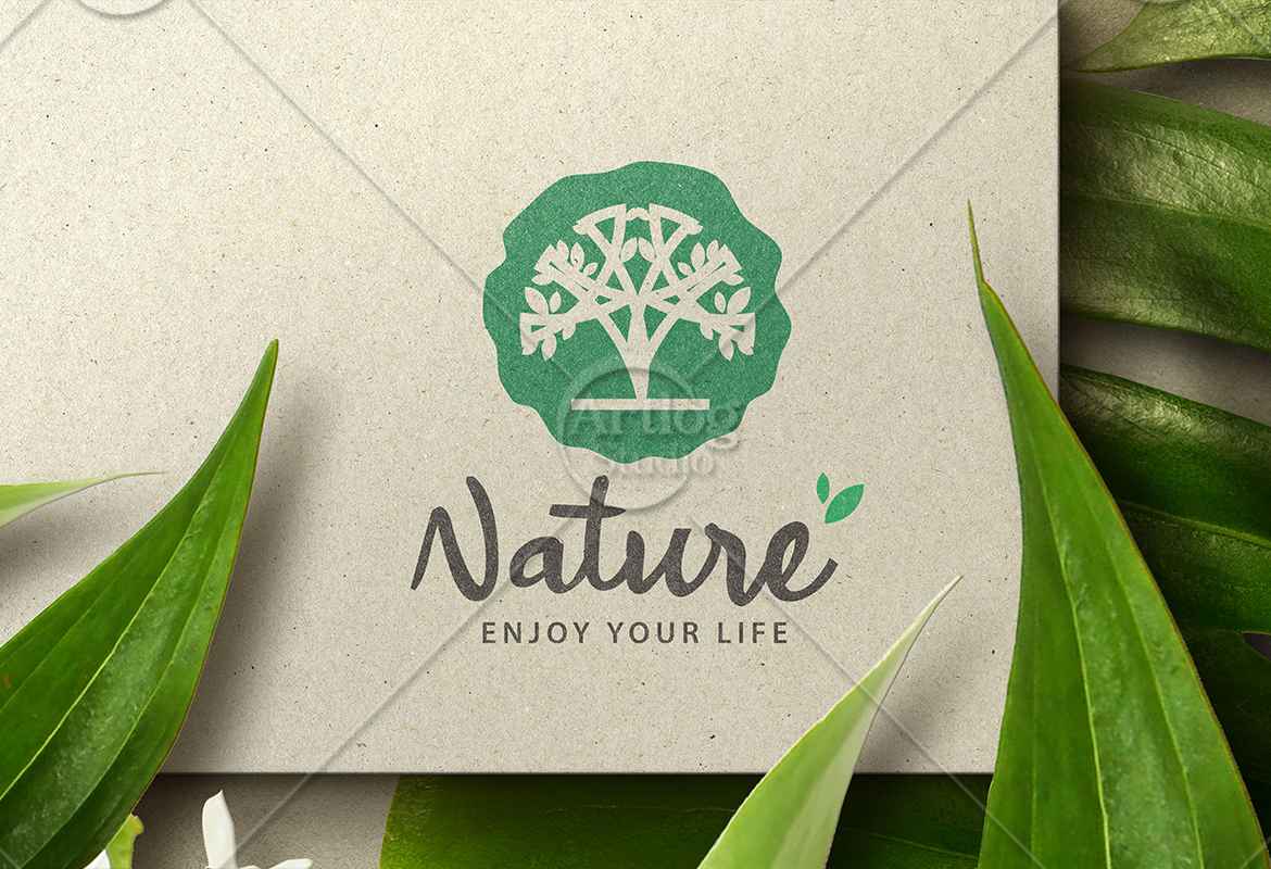 Logo Mockup - Nature Themes