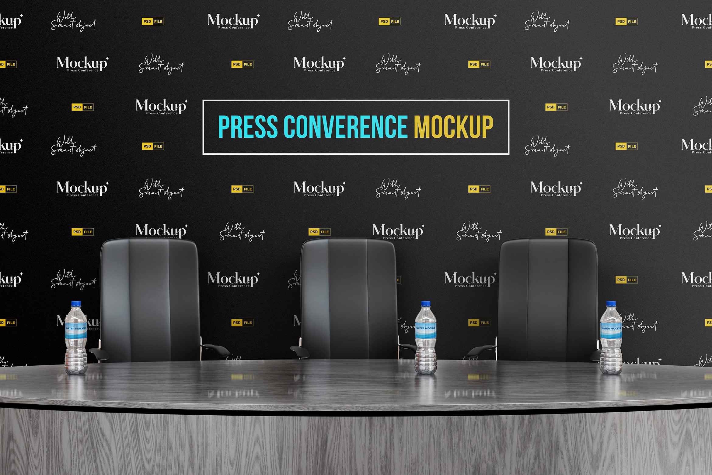 Backdrop Press Conference Mockup