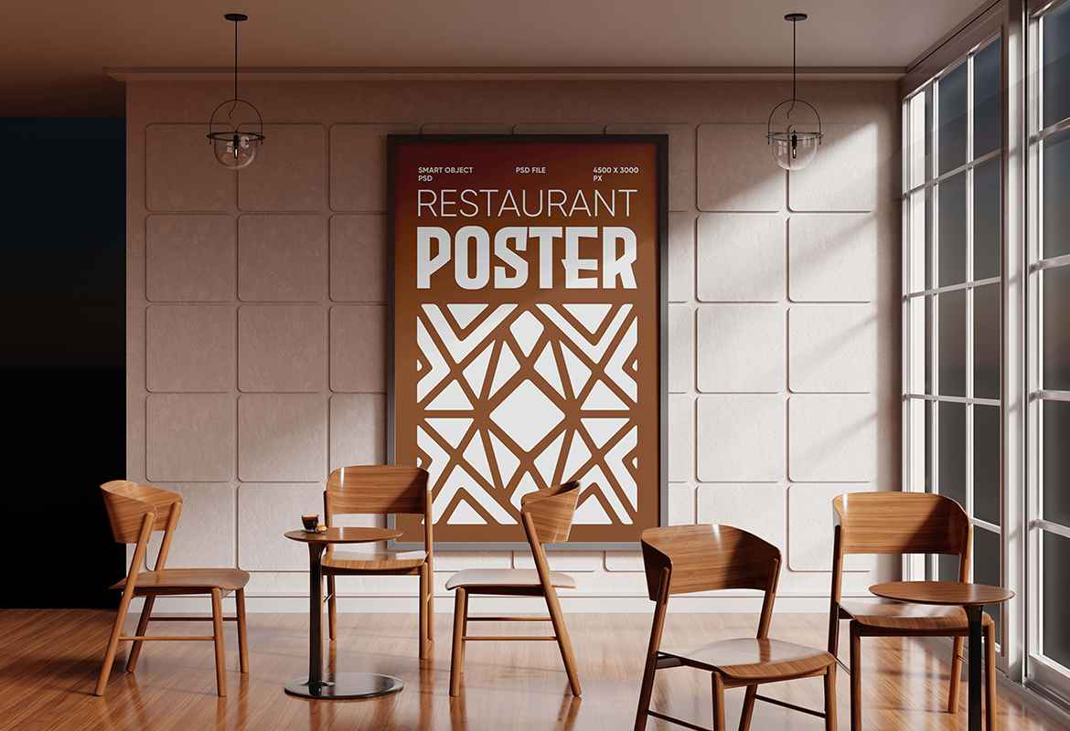 Restaurant Poster Mockup