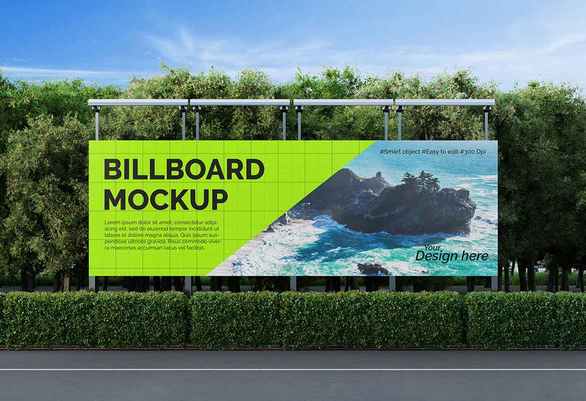 Street Billboard Mockup