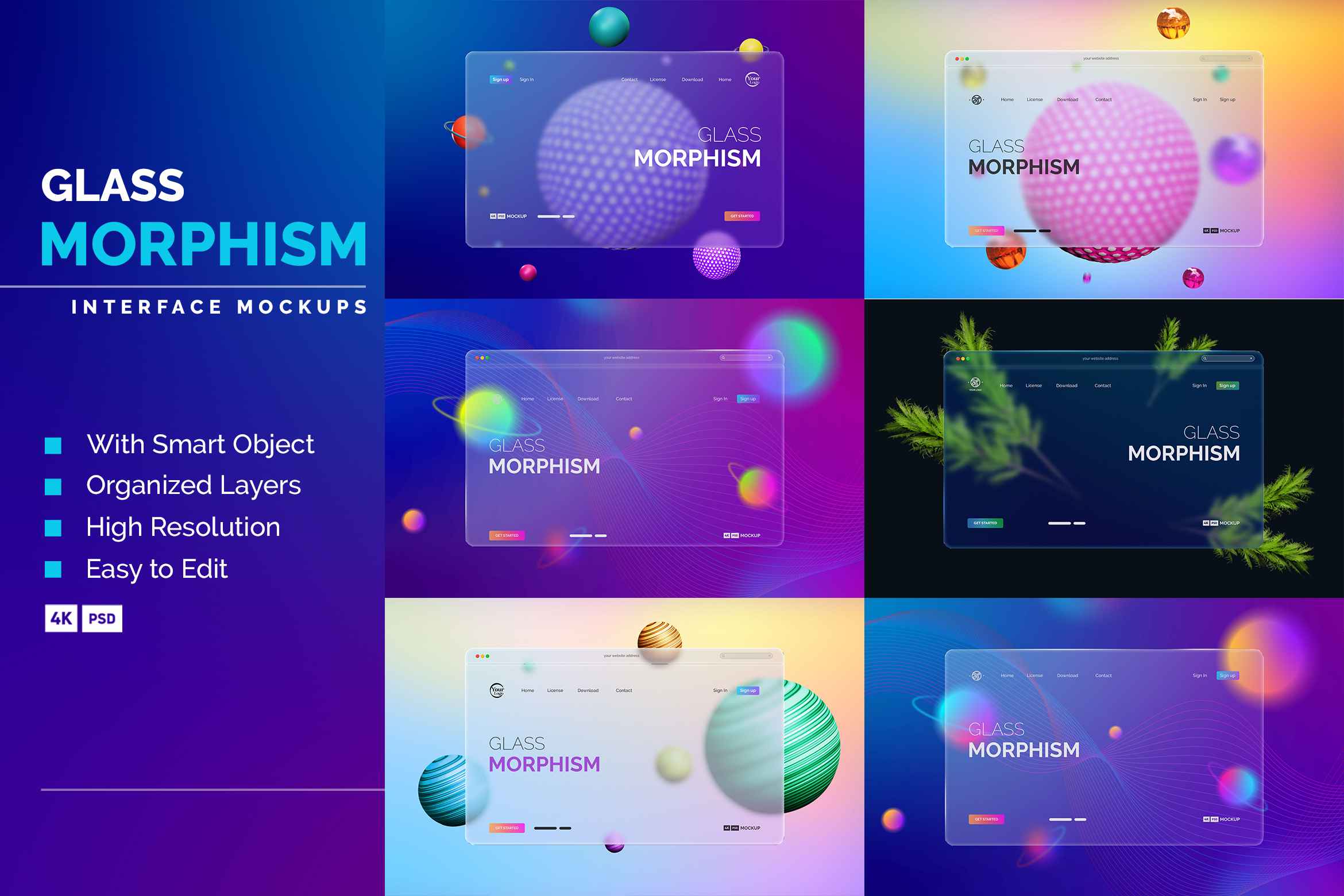 Ui Interface Glass Morphism Effect Artlogs X Modaldesain