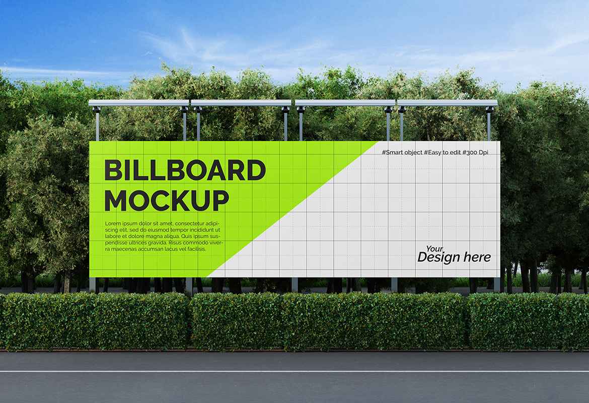Street Billboard Mockup