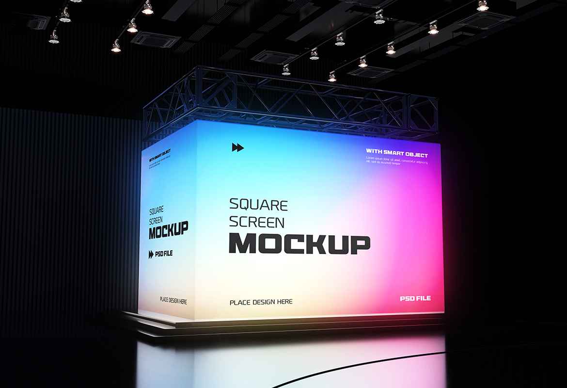 Square Screen Mockup