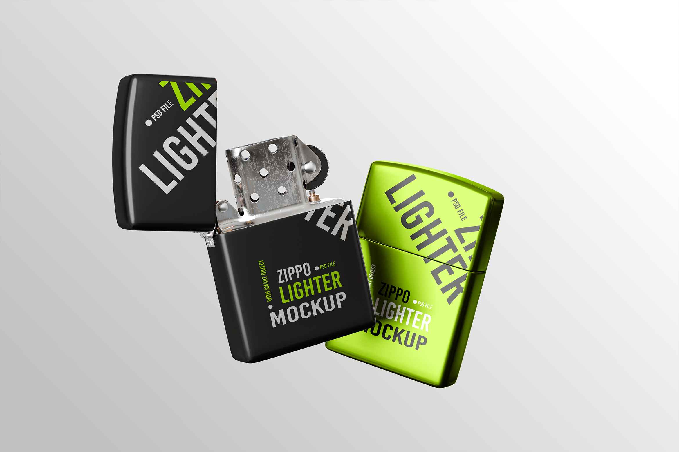 Zippo Lighter Mockup