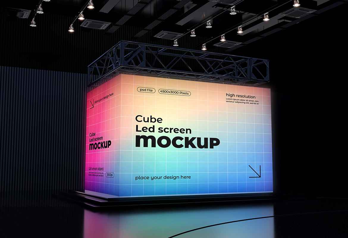Square Screen Mockup