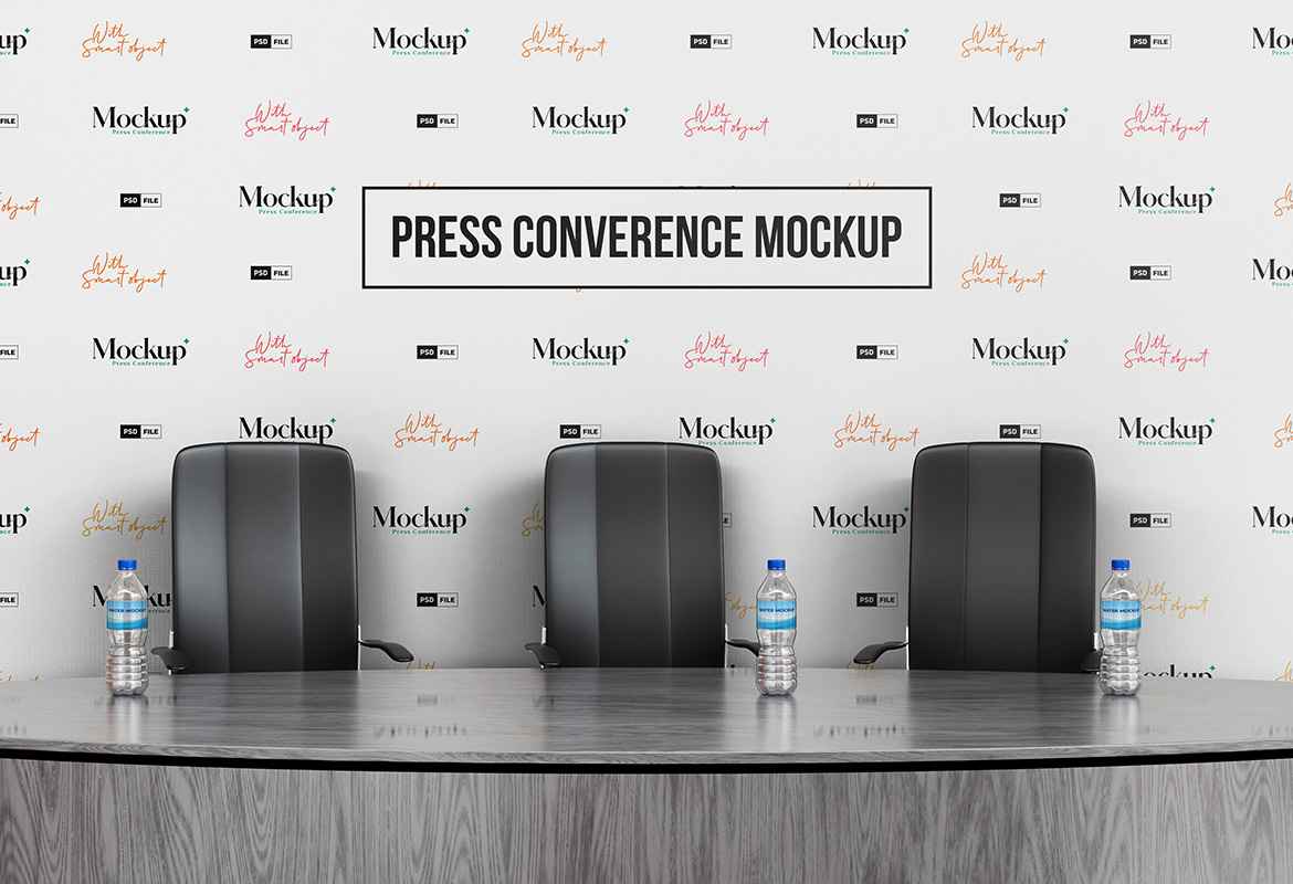 Backdrop Press Conference Mockup