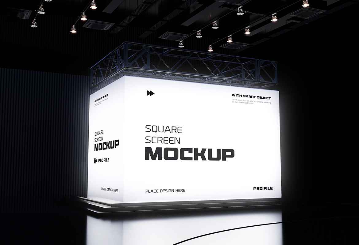 Square Screen Mockup